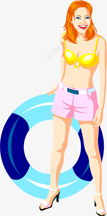 海边沙滩卡通人物矢量图ai免抠素材_88icon https://88icon.com 休闲娱乐 夏日海报素材 海岛旅游 海滩玩耍 海边沙滩卡通人物 矢量图