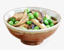 杂菇炒豌豆素材