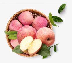 水果果盘剪影新鲜时令水果富士苹果高清图片