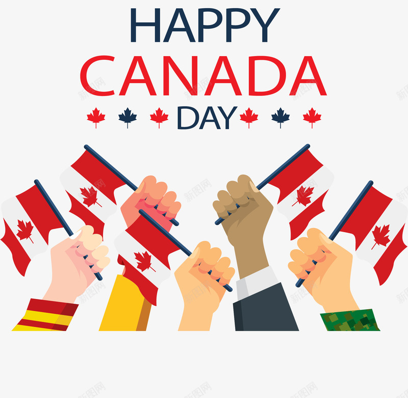 加拿大国庆日png免抠素材_88icon https://88icon.com 加拿大 加拿大国旗 国庆日 矢量素材 高举国旗