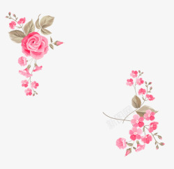 婚庆请柬折页玫瑰花装饰高清图片