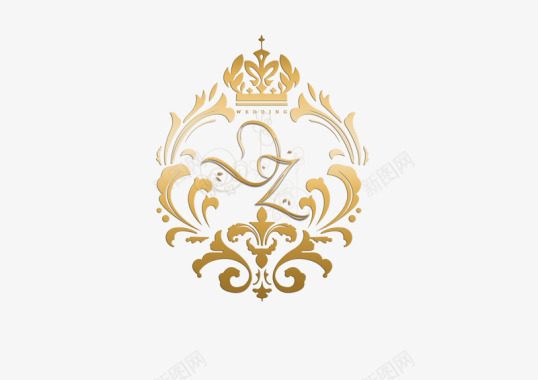矢量婚礼logo欧式复古logo图标图标