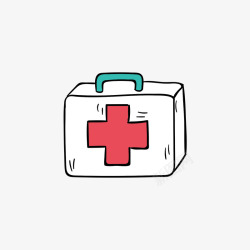 白色红十字红白色医疗箱高清图片