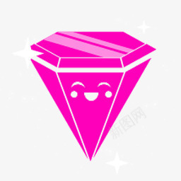 语无伦次地说钻石品红色的funpng免抠素材_88icon https://88icon.com Diamond Rave magenta 品红色的 语无伦次地说 钻石