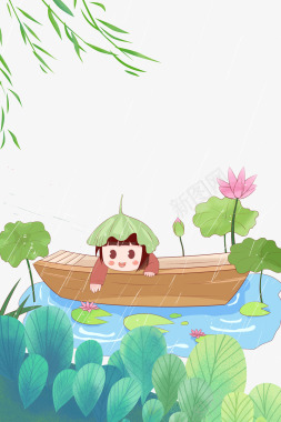谷雨节气传统节日海报背景