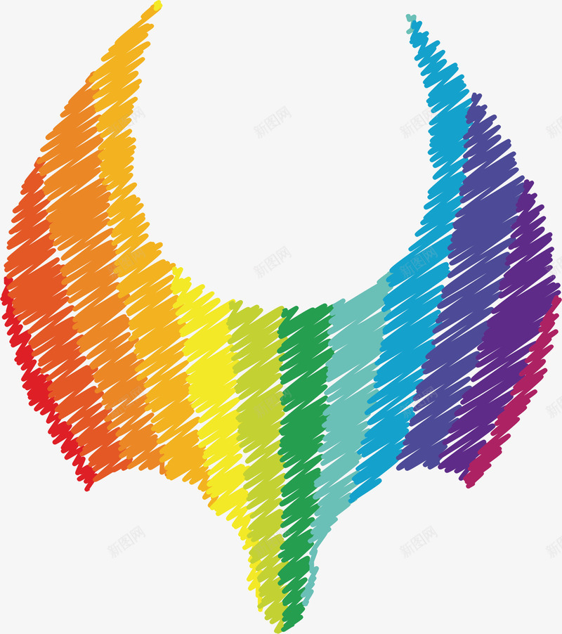 彩虹风格手绘抽象飞鸟装饰图案矢量图ai免抠素材_88icon https://88icon.com 彩虹风格 彩虹风格手绘抽象飞鸟装饰图案 手绘 抽象 飞鸟装饰图案 矢量图