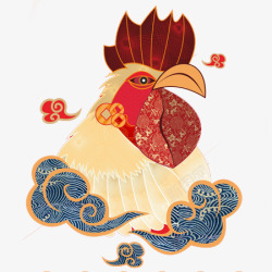鸡年中国风元素素材