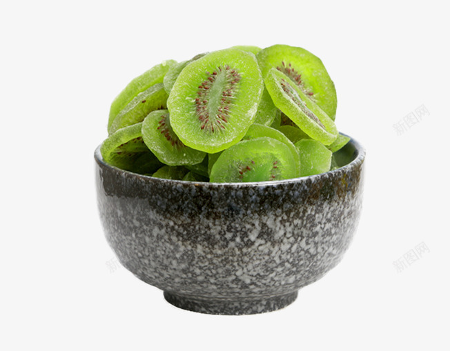 水果干png免抠素材_88icon https://88icon.com 奇异果干 富含维生素C 石碗 美味的猕猴桃干 营养丰富