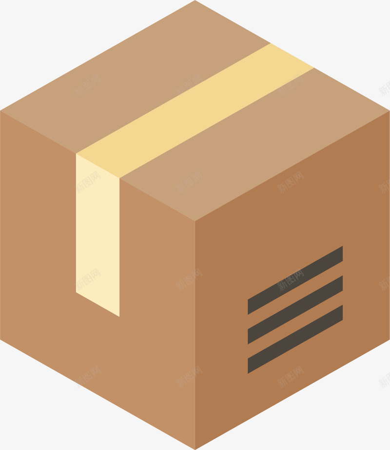 牛皮纸材料方形盒子png免抠素材_88icon https://88icon.com 方形盒子 正方体盒子 牛皮纸 盒子 矢量盒子 规整的盒子