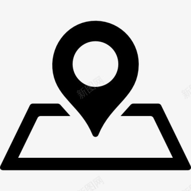 交货占位符地图透视和分析图标图标