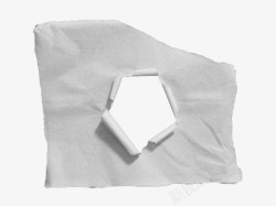 白色窟窿撕裂纸张素材