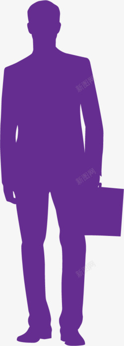 紫色管理人矢量图素材