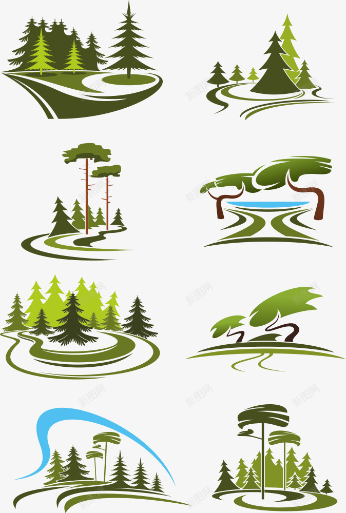 创意小树png免抠素材_88icon https://88icon.com 公园 创意小树 小树 景观 景观设计 树叶 森林公园 绿化