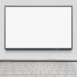 展厅互动屏空白广告牌高清图片