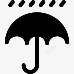 雨伞图标防水标志图标高清图片