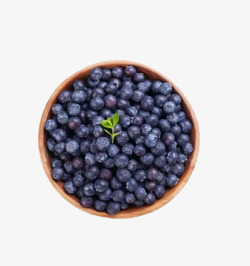 一盘蓝莓水果素材