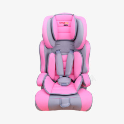 粉红色汽车粉红色车载婴儿椅高清图片