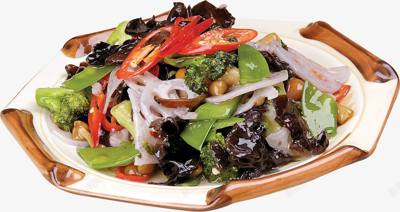 乡村素什锦png免抠素材_88icon https://88icon.com 中华美食 中国美食 产品实物 什锦 素什锦 菜品 菜肴 餐饮