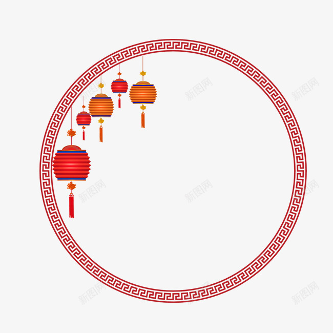 古典灯笼框png免抠素材_88icon https://88icon.com 古典边框 圆形边框 复古边框 底纹 灯笼框 红色