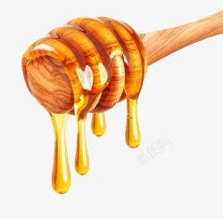 金色黏稠蜂蜜素材