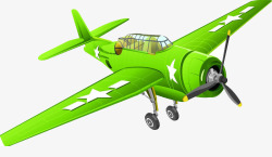 绿色飞机战斗机素材
