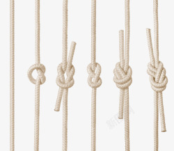 多条绳子绳结素材