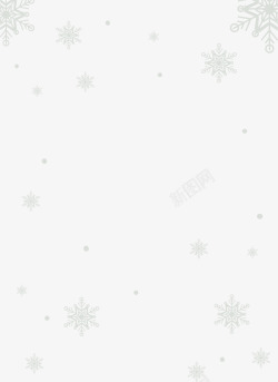 梦幻雪花边框背景图片冬日雪花白色背景高清图片