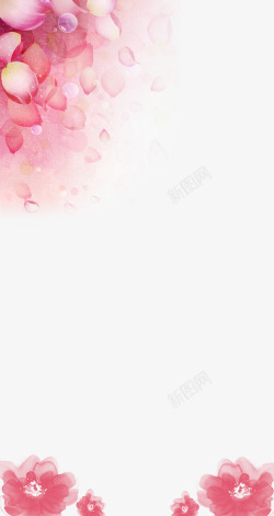 女生节女生节花瓣背景高清图片
