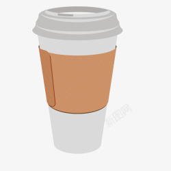 咖啡外卖卡通咖啡饮品矢量图高清图片