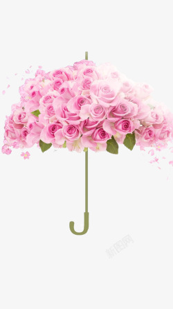 玫瑰创意雨伞高清图片