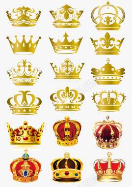 金色底纹素材金色皇冠品质图标图标