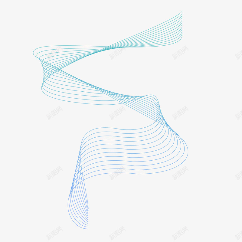 手绘蓝色科技动感线条png免抠素材_88icon https://88icon.com 创意 动感线 名片设计 封面 底纹 抽象 曲线 流动线条 科技 科技线 纹理 蓝色线条