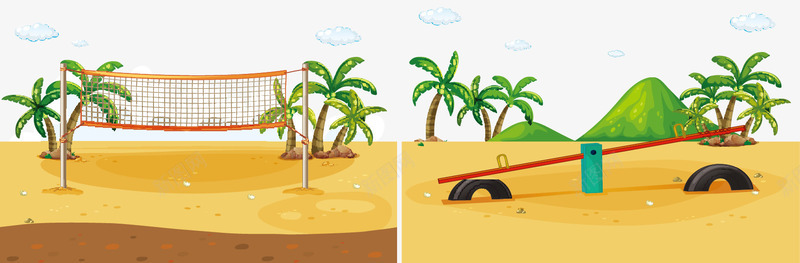 沙滩排球png免抠素材_88icon https://88icon.com png下载 沙滩排球 海报元素 海滩 装饰