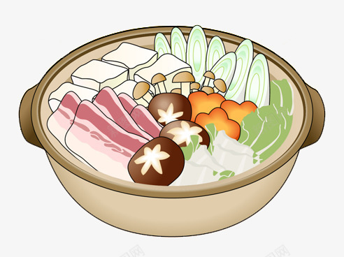 砂锅美食png免抠素材_88icon https://88icon.com 卡通 砂锅 美食 餐饮