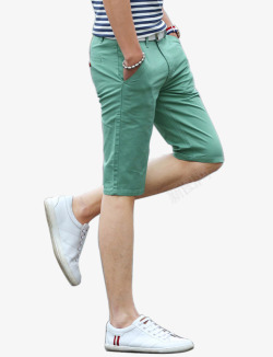 男短裤休闲六分夏季西裤高清图片