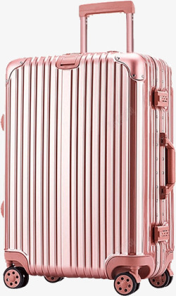 卡通手绘粉色的旅行箱素材