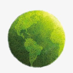绿色大气星球装饰图案素材