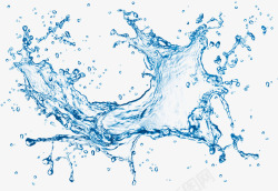 涡旋透明的水元素高清图片