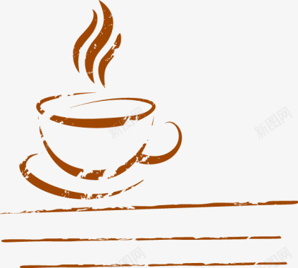 餐单咖啡标签图标图标