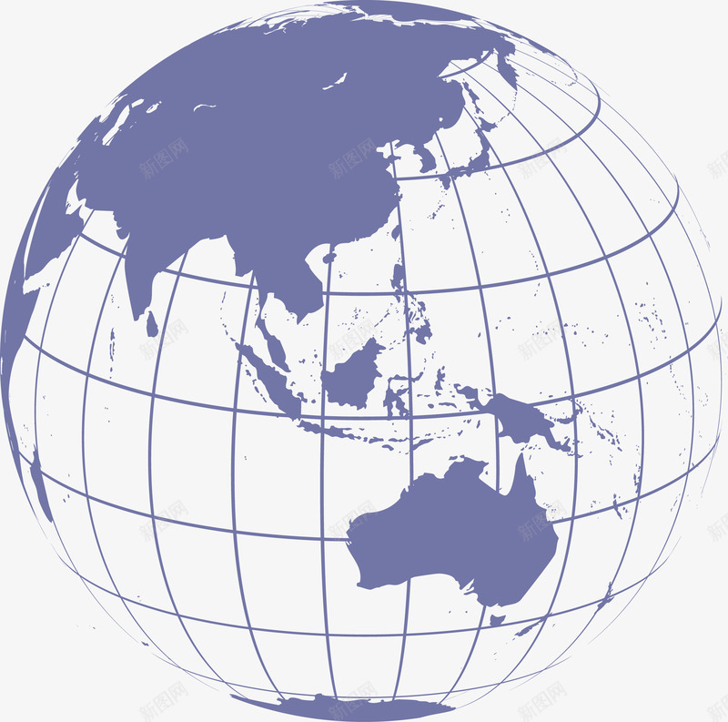 蓝色地球线条矢量图ai免抠素材_88icon https://88icon.com 卡通地球 地球 地球仪 地球图 手绘地球 点 点线地球 球 球体 矢量地球 线 矢量图