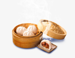 中国传统美食小笼包高清图片