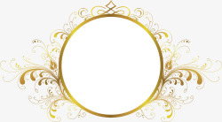 欧式花纹圆形窗欧式花纹装饰花边圆形边框高清图片