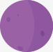 紫色星球卡通图标图标
