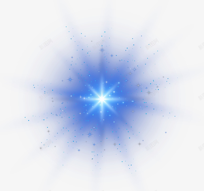 蓝色光效点光png免抠素材_88icon https://88icon.com 光效 光晕 光芒特效 动感 发光 炫酷 点光 特效 矢量光效 蓝色光效
