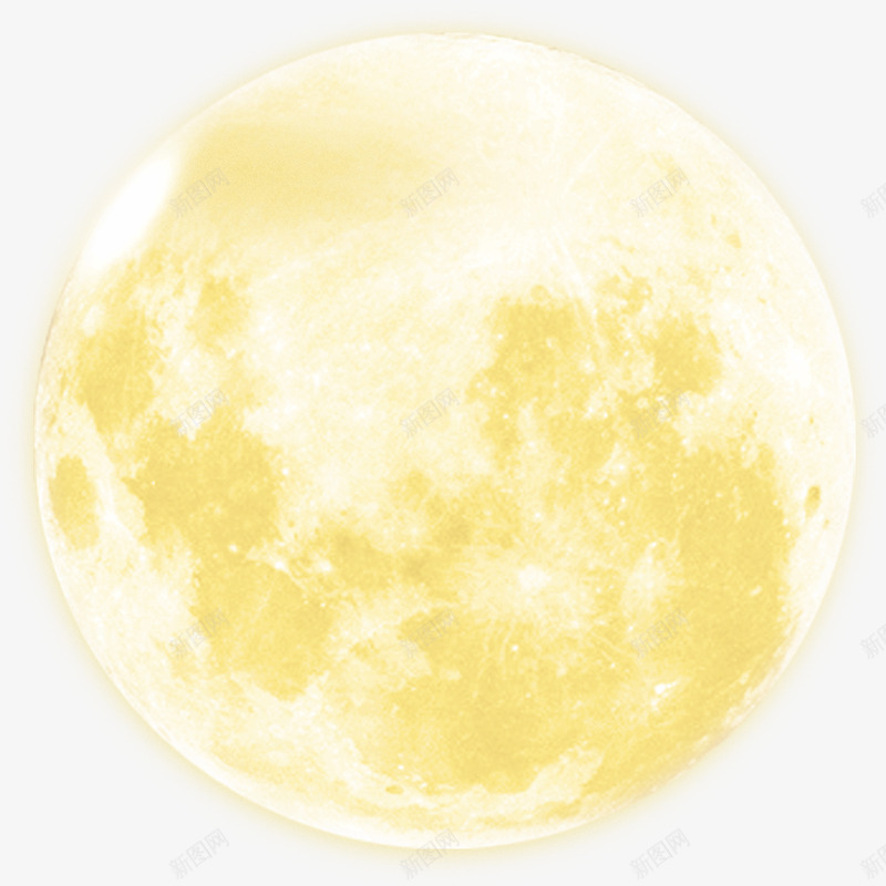 月亮png免抠素材_88icon https://88icon.com 中秋节 月亮 月球 黄色