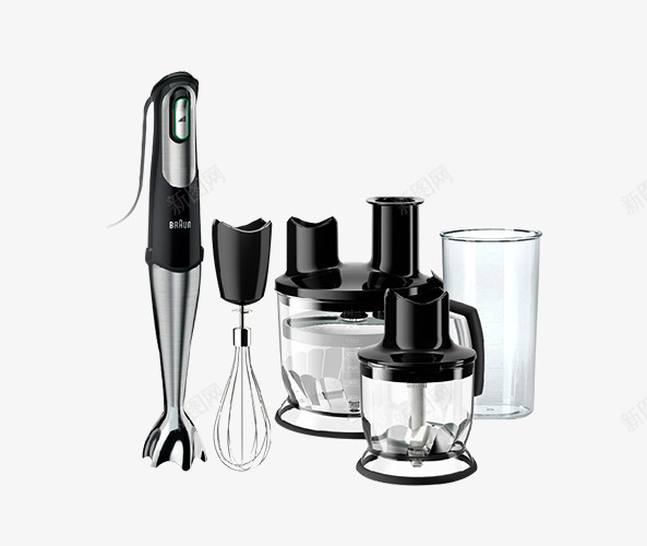 多功能料理机png免抠素材_88icon https://88icon.com 产品实物 厨房 多功能 工具 手持式 料理机 配件 黑色