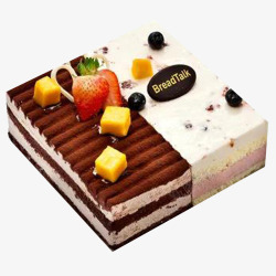 可可粉面包新语上海生日蛋糕高清图片