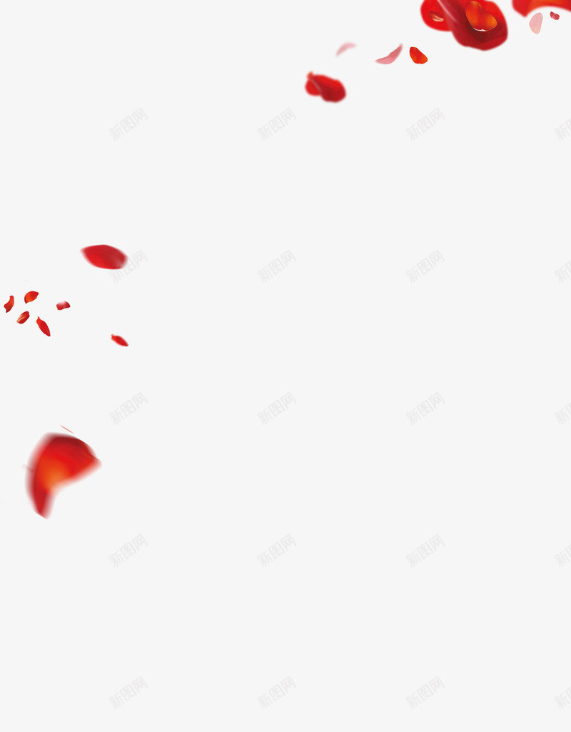 玫瑰花瓣装饰物png免抠素材_88icon https://88icon.com 玫瑰 红色 花瓣 花飘落 装饰物 飞舞