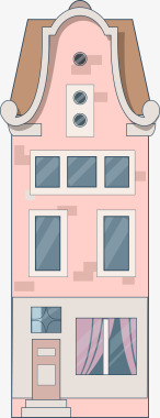 简约房子卡通房屋装饰插画广告扁平化图标图标