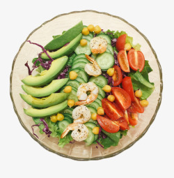 减肥的一盘蔬菜沙拉实物高清图片